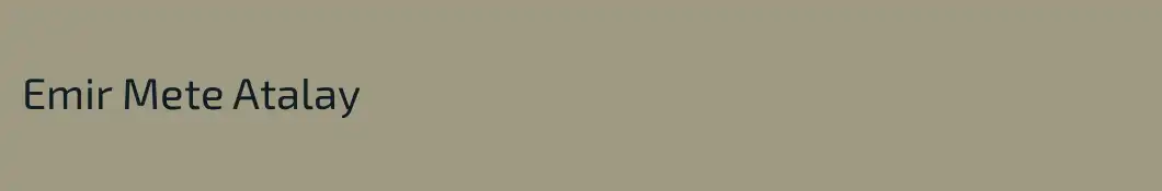 Emir Mete Atalay